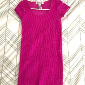 FOREVER 21 HOT PINK BODYCON DRESS